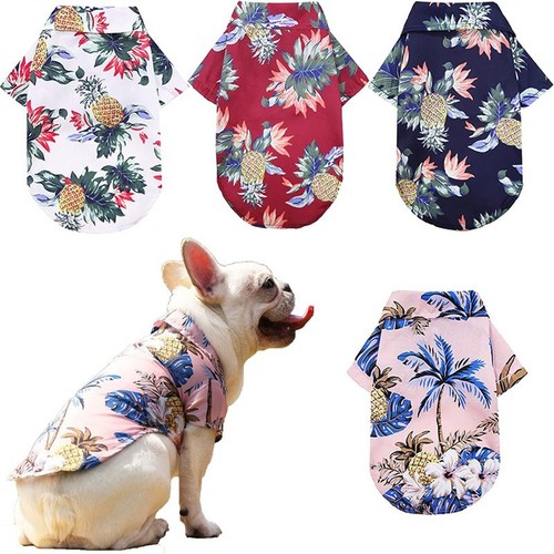 Pet dog hawaiian shirts cat - dog,